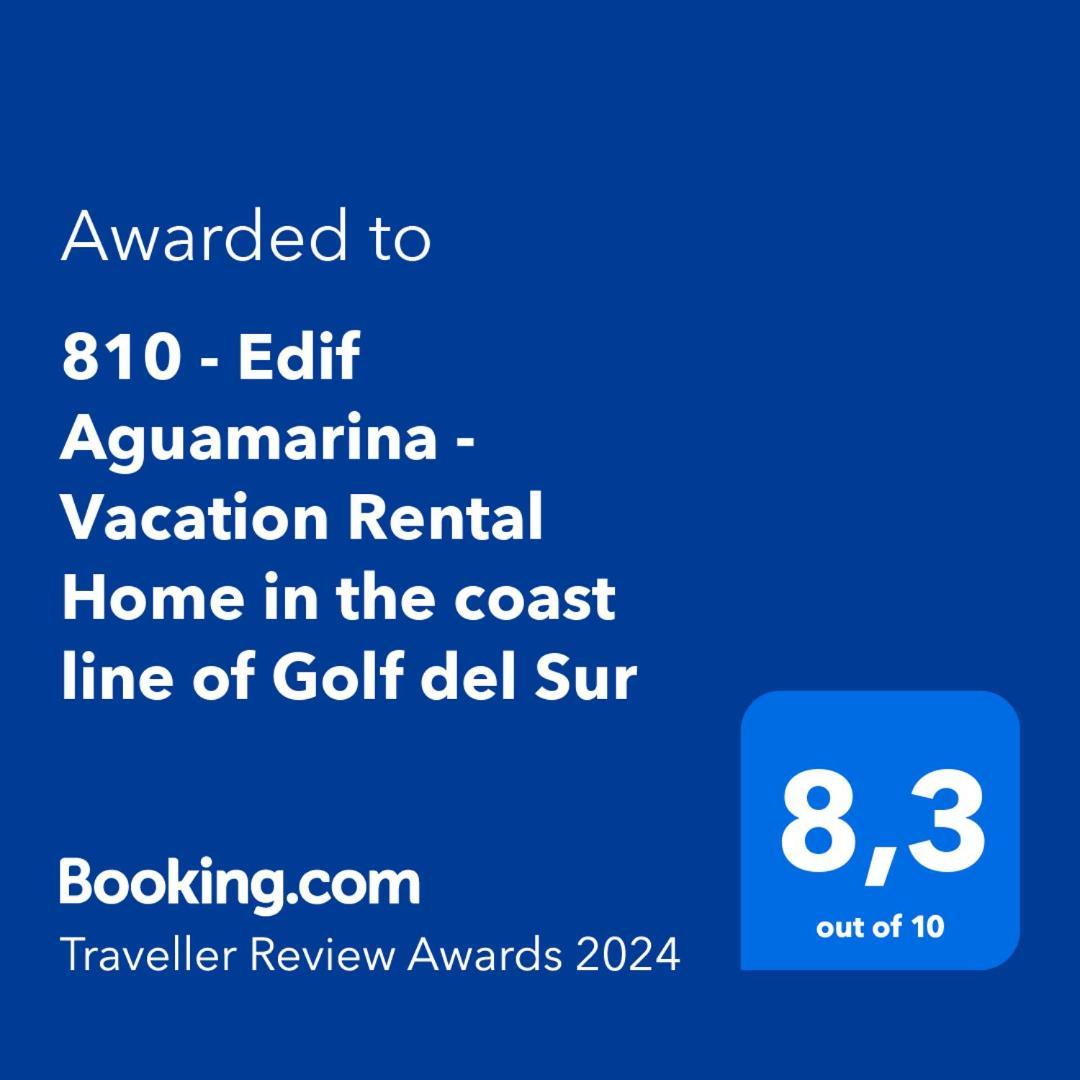 810 - Edif Aguamarina - Vacation Rental Home In The Coast Line Of Golf Del Sur San Miguel de Abona Eksteriør bilde